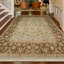 Hand Knotted Wool Oriental Area Rug in Light Blue/Brown-1891816211
