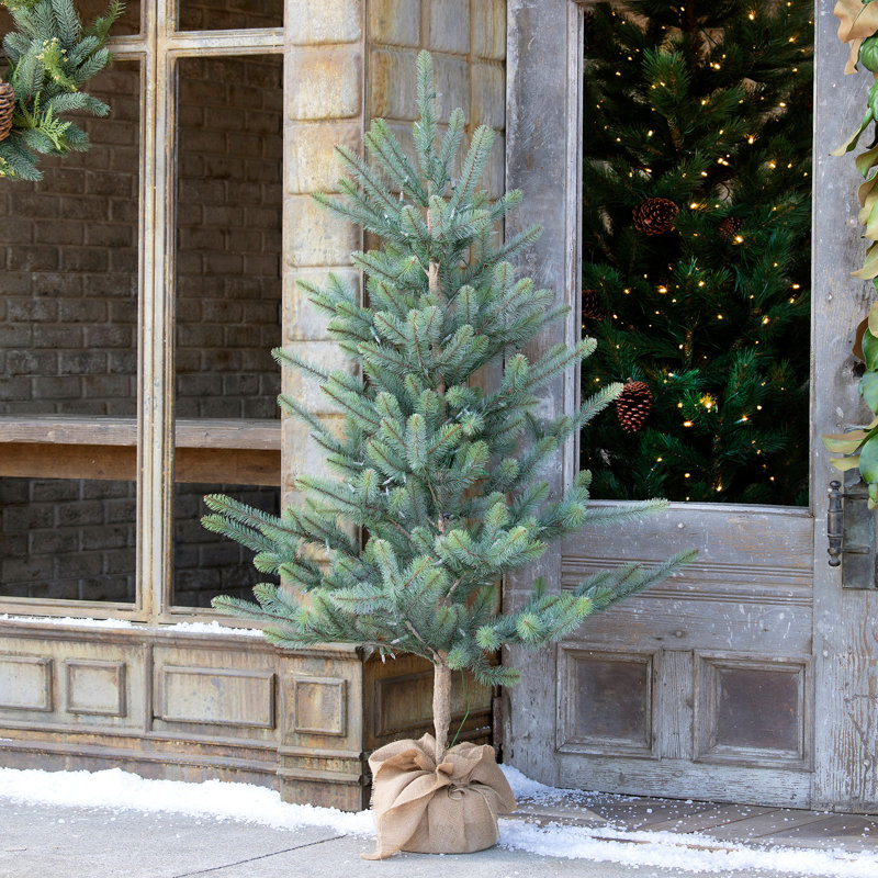 Lighted Artificial Spruce Christmas Tree, 5' H