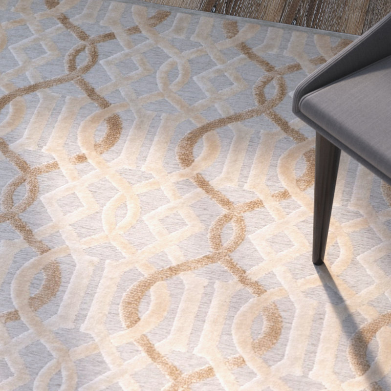 Van Wyck Paradise Viscose Geometric Rug, Runner 2'2" x 8'