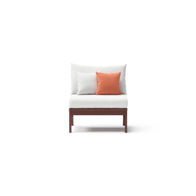 Chaise de patio Minhaj avec coussins Sunbrella