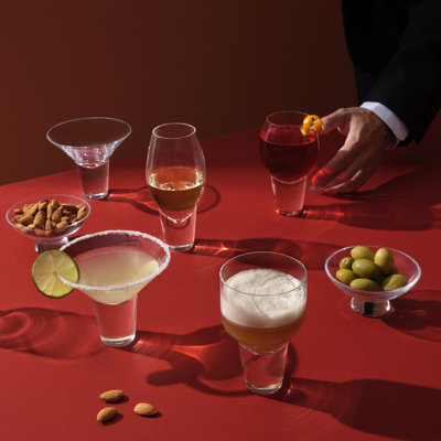 Grand verre à cocktail sans plomb fait à la main Gravity (ensemble de 2)