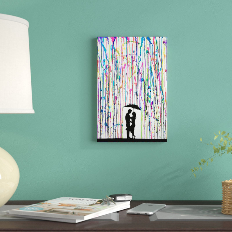 « précipice », impression, Toile avec cadre noir, H 48 po x l 32 po x P 1,5 po