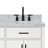 Thornaby 66'' Solid Wood Double Bathroom Vanity with 1.5'' Carrara Marble Top-91527769-119156828