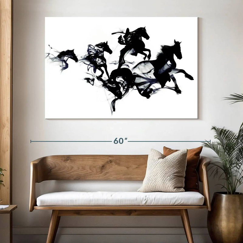 Black Horses, 34" H x 51" W