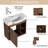 Oakshade 24'' Single Bathroom Vanity Set with Ceramic Sink Top-59466787-59466812