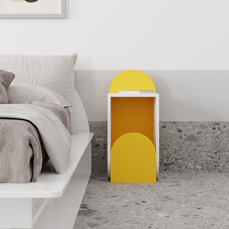 Table de chevet Chaniyah, Jaune