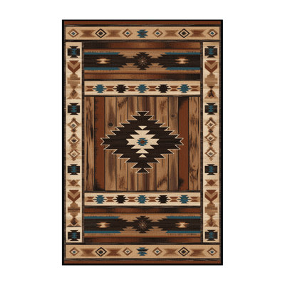  Tapis lavable Western Ranch Southwestern
