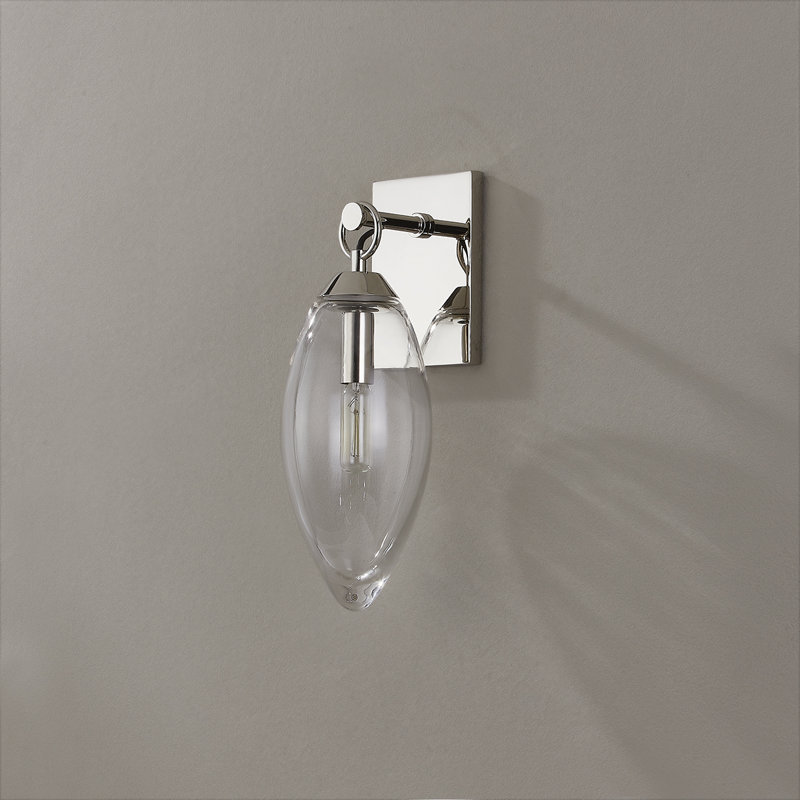 NANTUCKET 1 LIGHT WALL SCONCE, Polished Nickel
