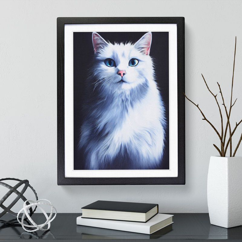 Kitty Cat - Wall Art, Black, 64cm H x 46cm W x 2cm D