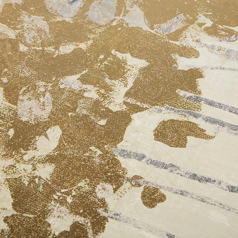 Gold Abstract Canvas Artwork, 3, 15"w X 35"h, Neutral Taupe Shade, ' Piece Forest Wall Art, Embellishment, 3 , Design, Taupe