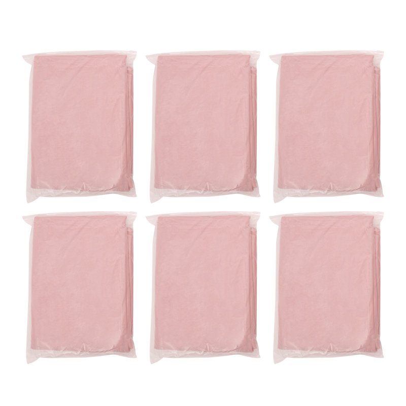 Rideau de mariage en toile de fond drapée (ensemble de 6), Rose foncé, H 0,1 po x l 240 po x P 60 po