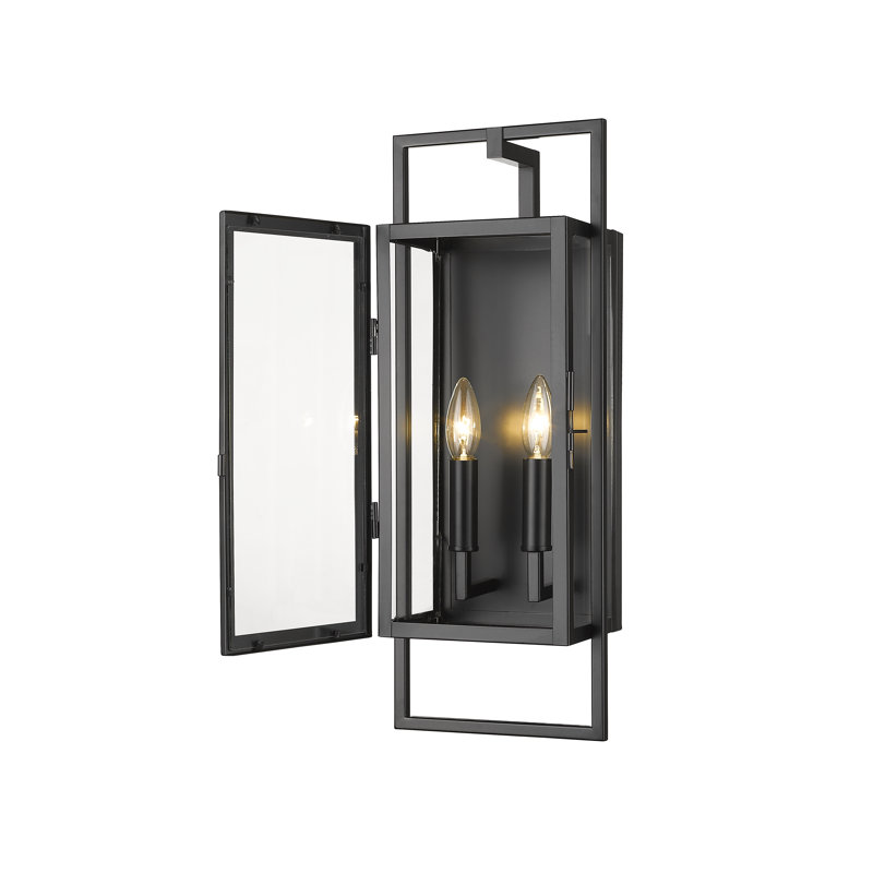 Lanterne murale d'extérieur Dametrious, H 21,5 po x l 8 po x P 6 po