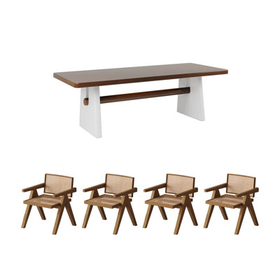 Ensemble de table élégant en bois massif