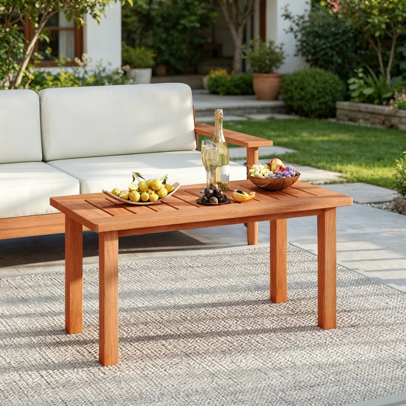 Rectangle Outdoor Coffee Table - 90 cm W 45.5 cm D