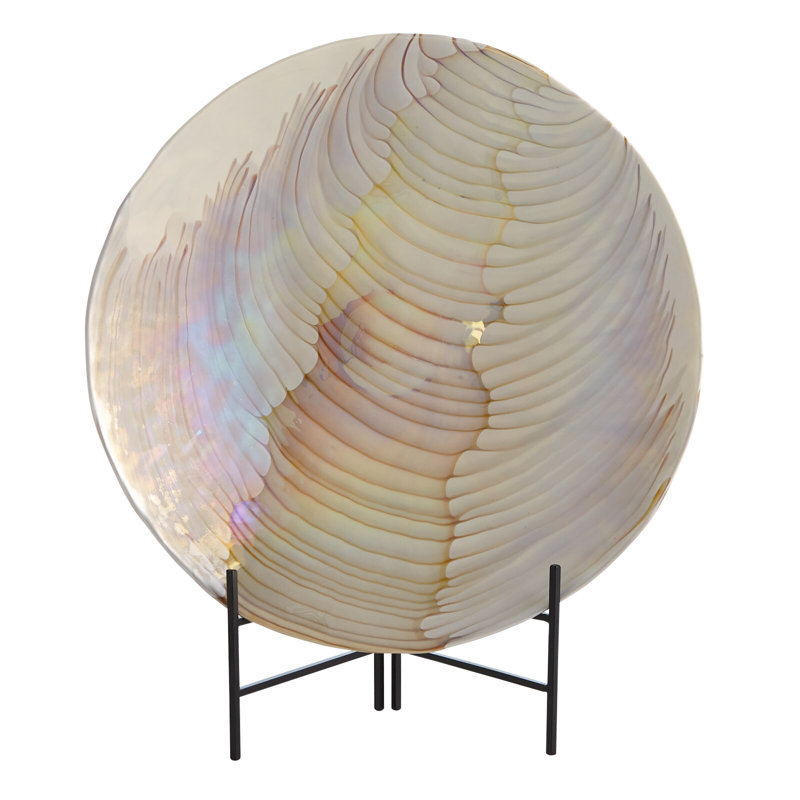 Ivory/Amber Centerpiece Charger
