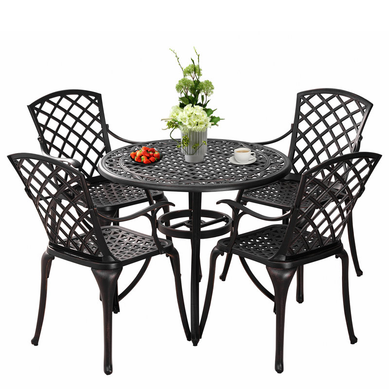 Ensemble de 2 chaises d'extérieur Cliffton, bronze