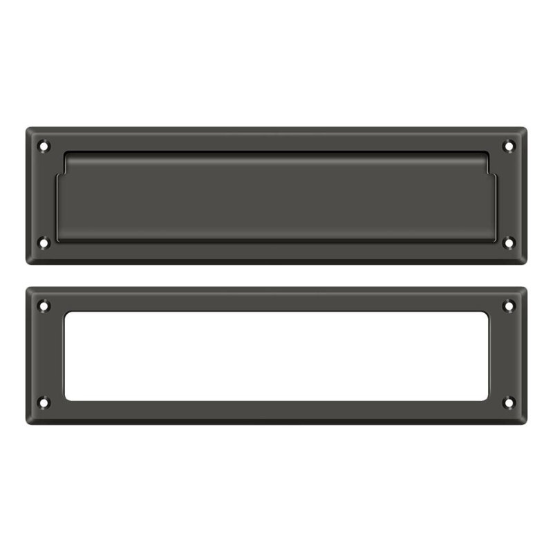 Brass Mail Slot, 3.625" H x 13.125" W x 0.5625" D, Oil Rubbed Bronze