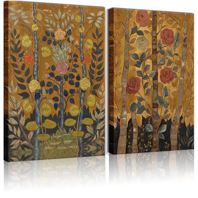 2 Piece Wrapped Canvas Wall Art
