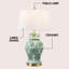 Deziree 29.5" Blue/White Table Lamp-123430916