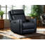 Fauteuil coulissant et pivotant en cuir Brago-114766502