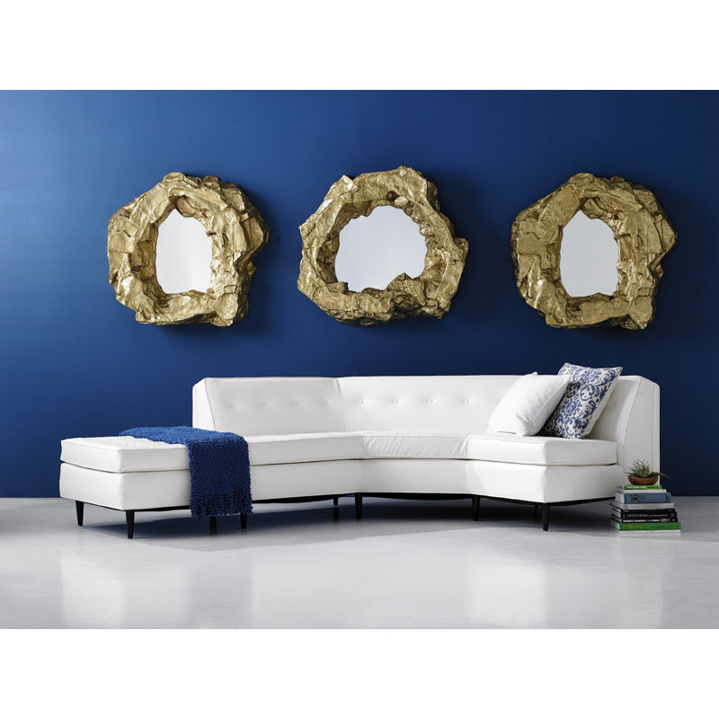 Rock Pond Modern & Contemporary Accent Mirror, Gold, 3'4''x 3'4''