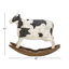 Sculpture de vache blanche en polystone