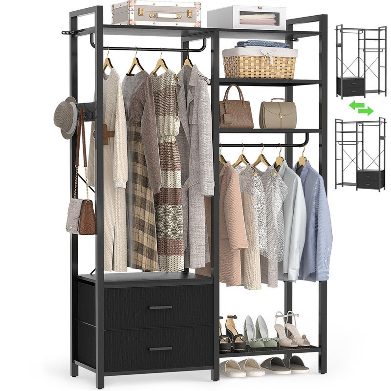 115.06cm Adjustable Clothing Rack