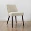 Chaise d'appoint rembourrée en bois massif Bremment-720516586