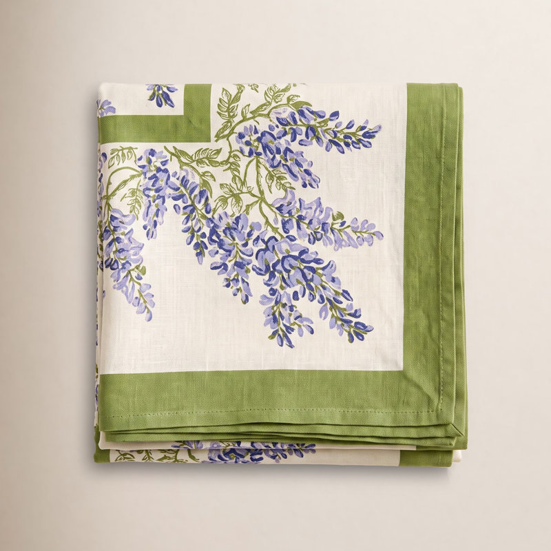 Kappa Rectangular Tablecoth, Pink/Green, 106" x 71"
