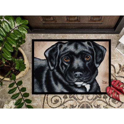 Tapis d'extérieur antidérapant Bart the Labrador
