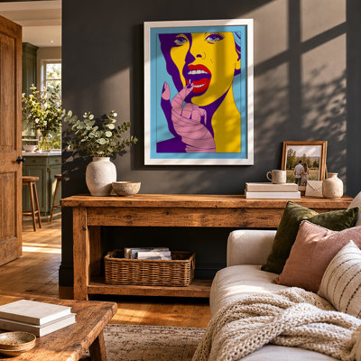 Vivid Pop Portrait Pop Art - Print