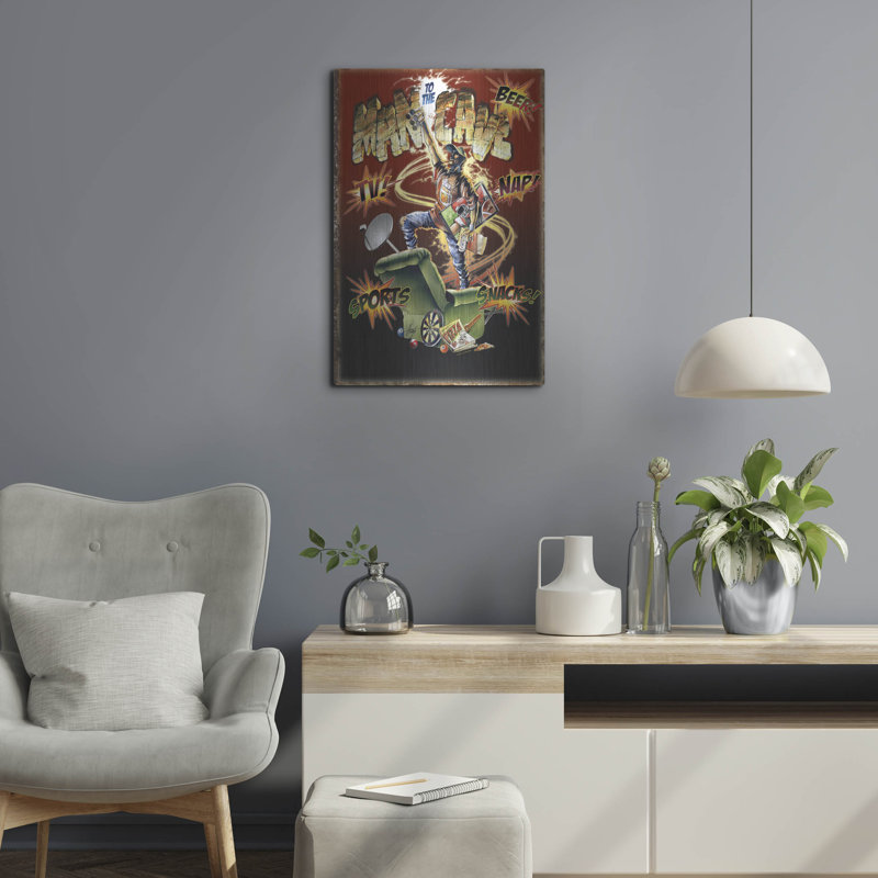 «Man Cave» par James Mazzotta, H 24 po x l 16 po