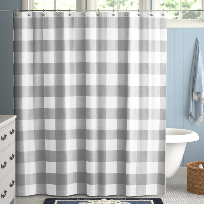 Rideau de douche simple Hank, gris
