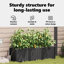 Jardinière 3 pièces vidaXL
