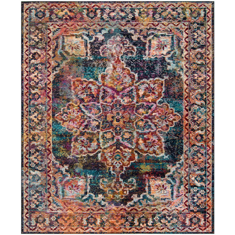 Mae Crystal Performance Oriental Rug, Rectangle 8' x 10'