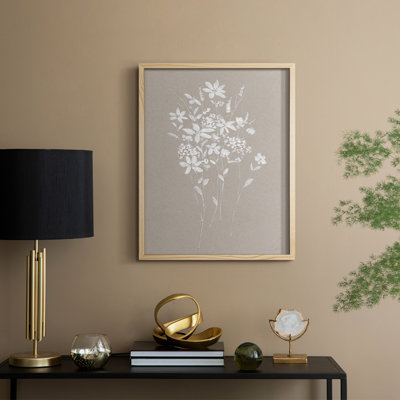 Delicate Botanicals II Framed Print - Solid Wood