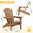 Wood Lounge Patio Chair For Garden Outdoor Wooden Folding Adirondack Chair Set Of 2 Solid Wood Lounge Patio Chair For Garden, Lawn, Backyard,-505398391
