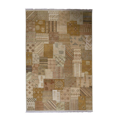 Hand Woven Wool Abstract Area Rug