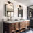 Marrina 3-Light Dimmable Black/Gold Bathroom Vanity Light-819555091