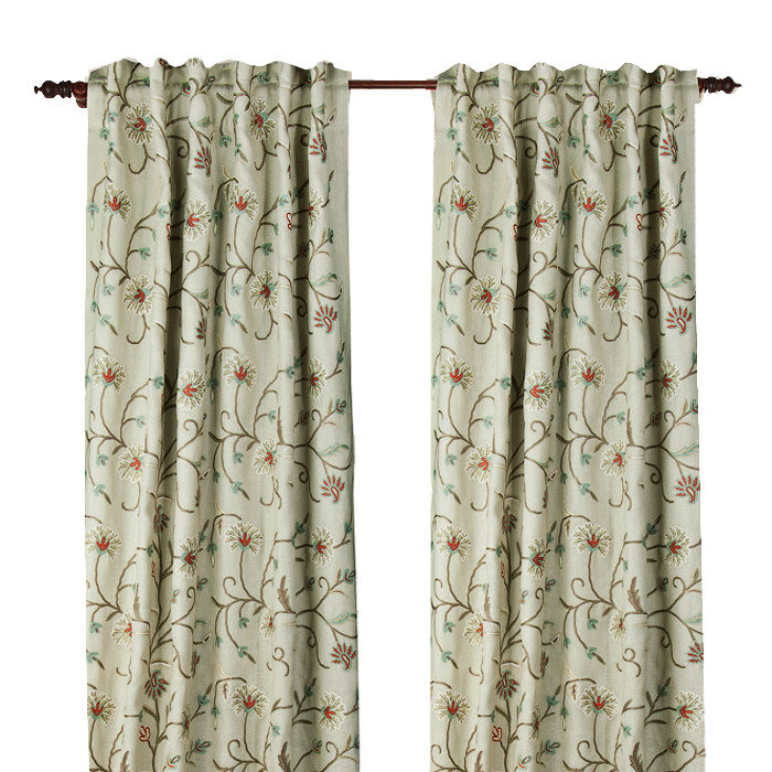 Harmony Semi Sheer Curtain, 50" W x 96" L, Ivory