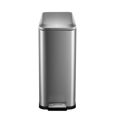 Stainless Steel Step On Kitchen Trash Can - 13 Gallons