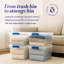 Bac de rangement avec couvercles Homz-71007990-71007993-97291500
