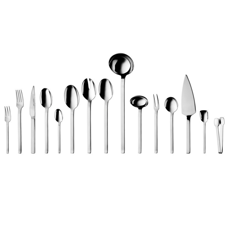 BergHOFF Essentials Essence by Ralph Kramer 72 Piece 18/10 Stainless Steel Flatware set, Serving for 12