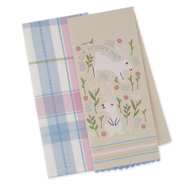Oh Hoppy Day Dishtowel Set/2