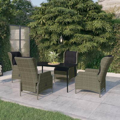 Rectangular Dining Set with Cushions