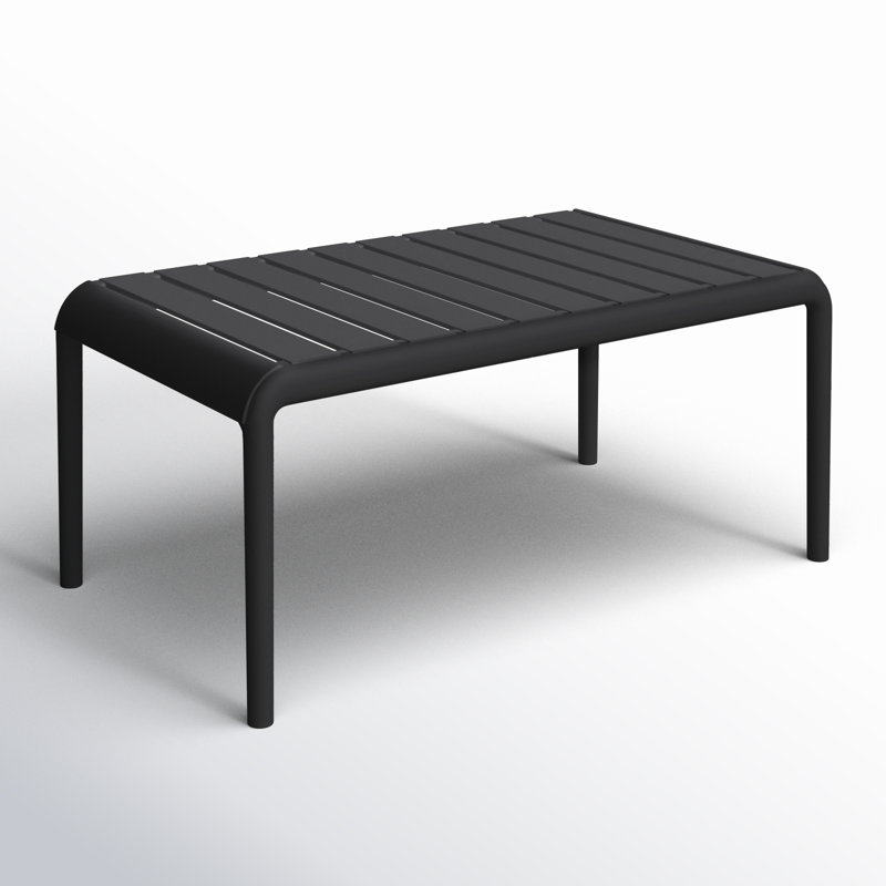 Ruta Paris 46" Outdoor Coffee Table, Black