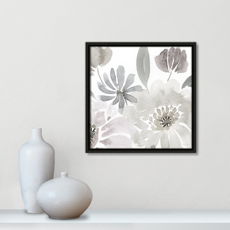 Soft Flourish par Kourtni Gunn, Espresso, H 13,5 po x l 13,5 po x P 2 po
