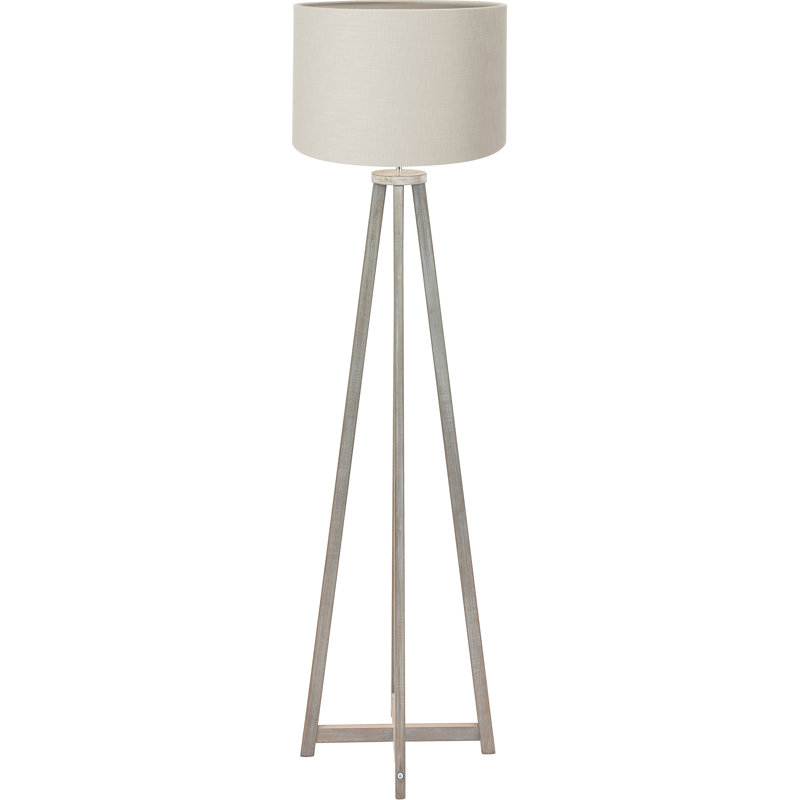 161cm Traditional Floor Lamp, Grey, Grey