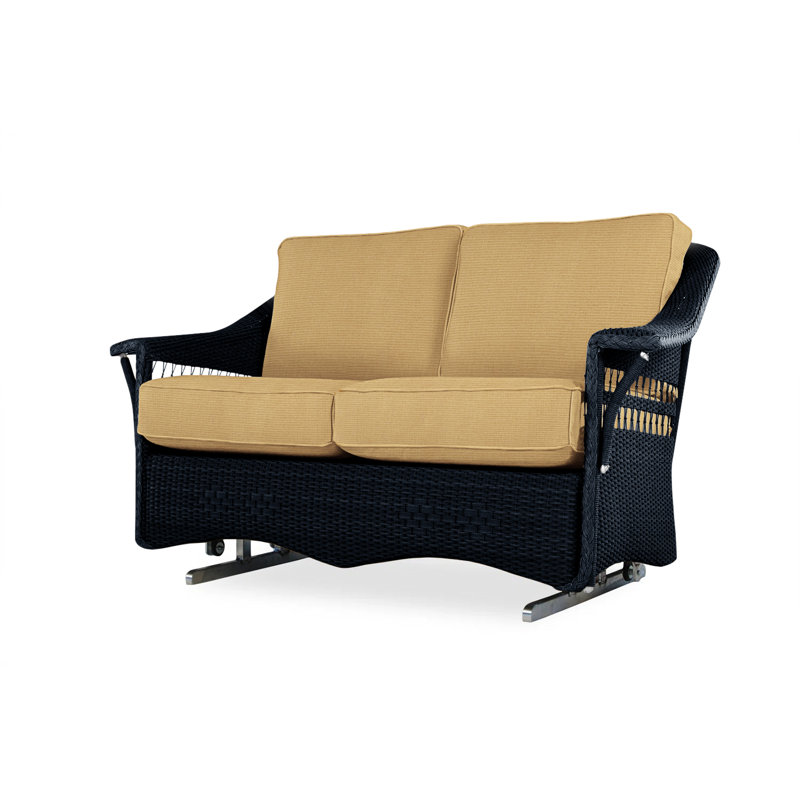 Nantucket Outdoor 2 - Seat Loveseat, Friendly Flax, Ebony