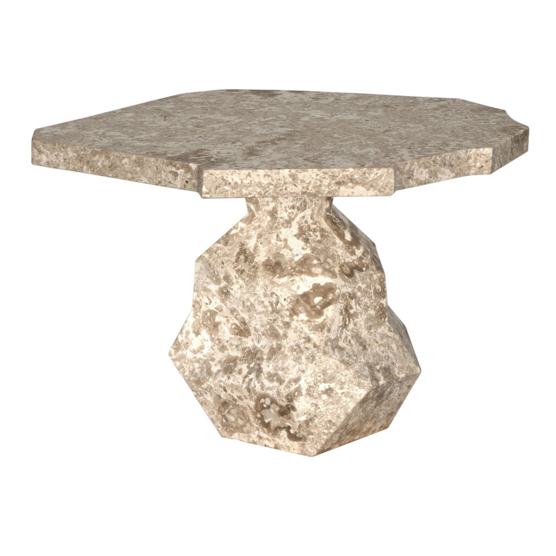 Rind Marble Coffee Table, White